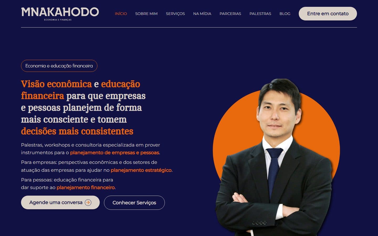 Site Maurício Nakahodo, feito pela Slick